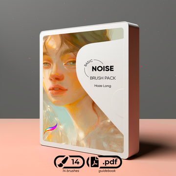 Haze Long Procreate Noise Brush Pack 2024