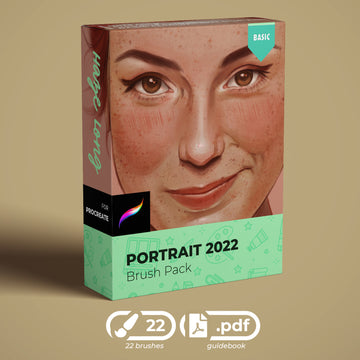 Haze Long Procreate Portrait 2022 Brush Pack