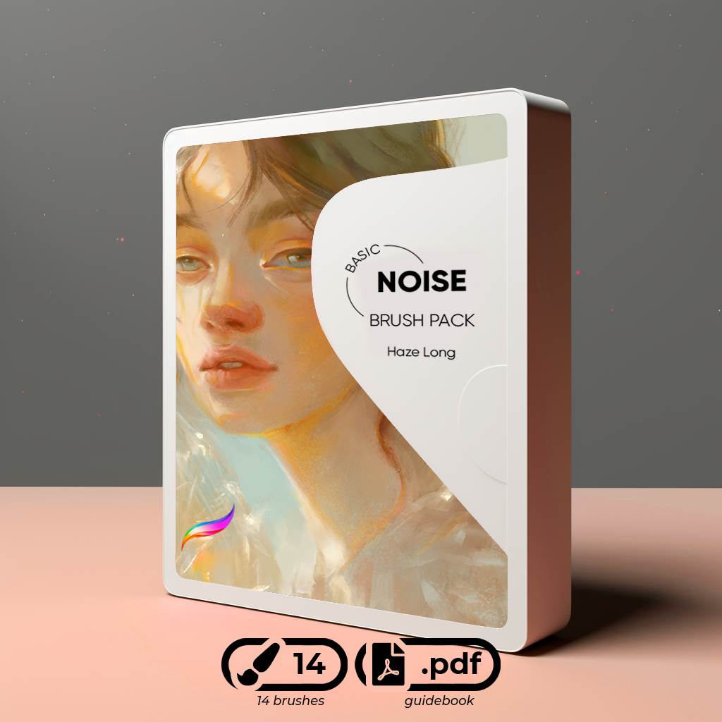 Haze Long Procreate Noise Brush Pack 2024 - Haze Long Fine Art and Resources Store