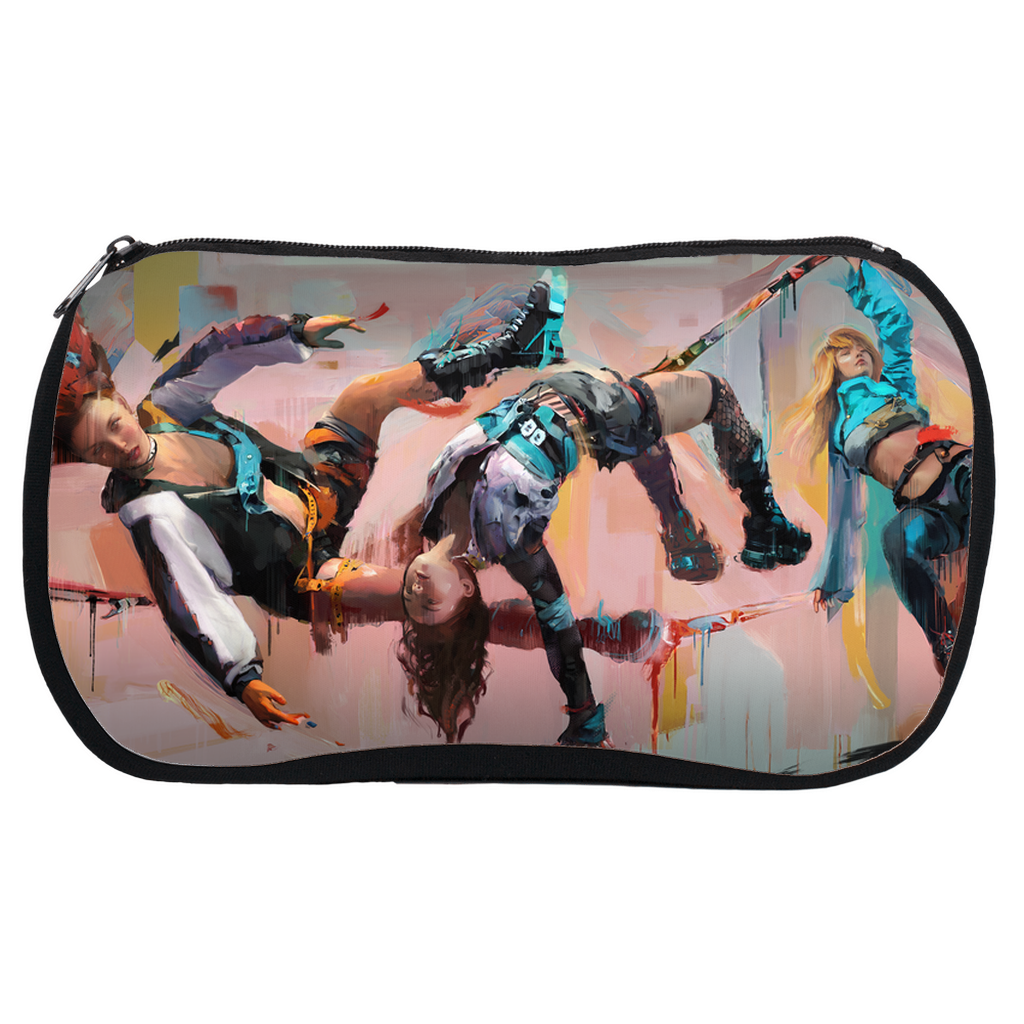 The End of the Line Cosmetic Pouch - Haze Long Fine Art and Resources Store