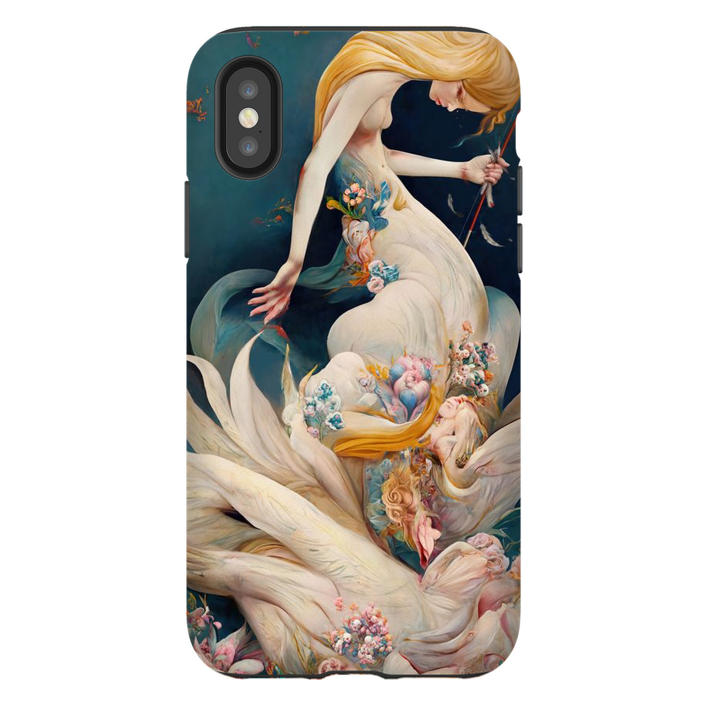 Metamorphosis of the Swan Premium Tough Phone Case - Haze Long Fine Art and Resources Store