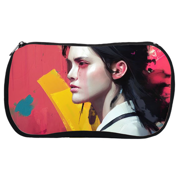 Genderless on Primary Cosmetic Pouch - Haze Long Fine Art and Resources Store