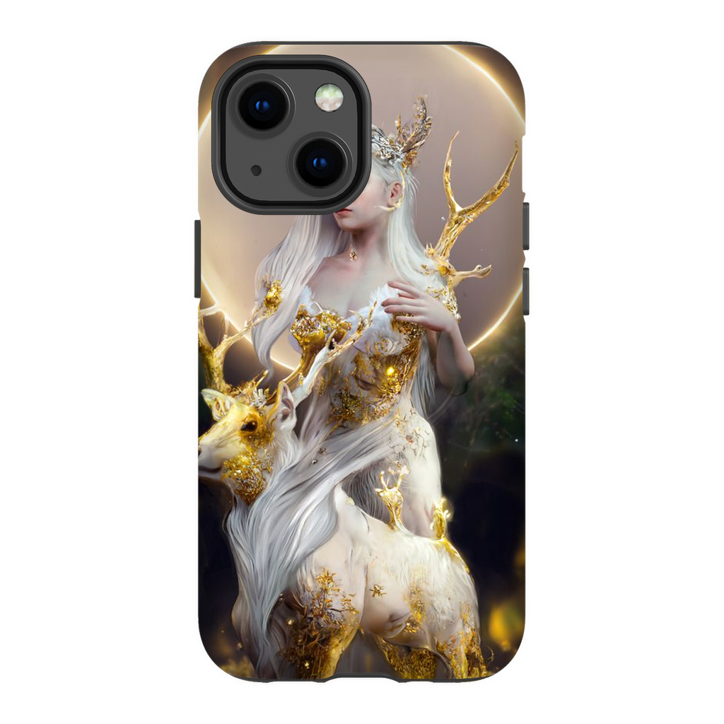 🌙The Divination of the Deer Goddess🌙 Premium Tough Phone Case - Haze Long Fine Art and Resources Store