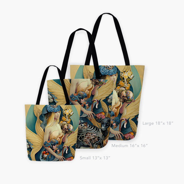 Mary Had a Little Lamb Tote Bag - Haze Long Fine Art and Resources Store