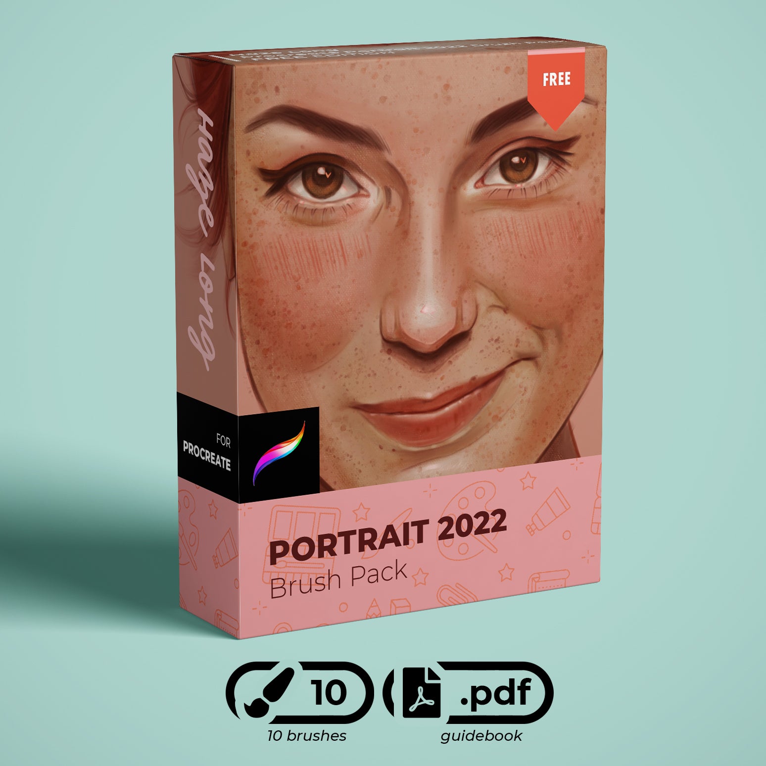 Haze Long Procreate Portrait 2022 Brush Pack - Haze Long Fine Art and Resources Store