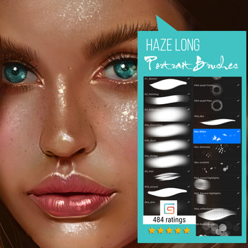 Haze Long Procreate Portrait Brushes - Haze Long Fine Art and Resources Store