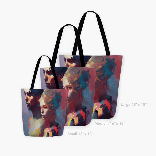Summer Beach Composition Tote Bags - Haze Long Fine Art and Resources Store