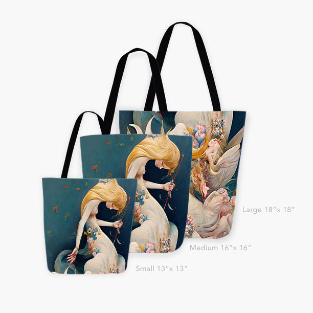Metamorphosis of the Swan Tote Bag - Haze Long Fine Art and Resources Store