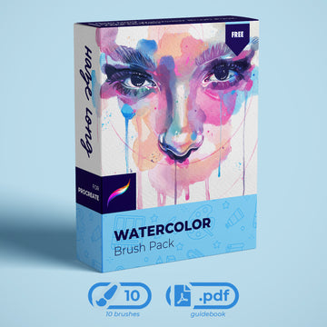 Haze Long Procreate Watercolor Brush Pack - Haze Long Fine Art and Resources Store